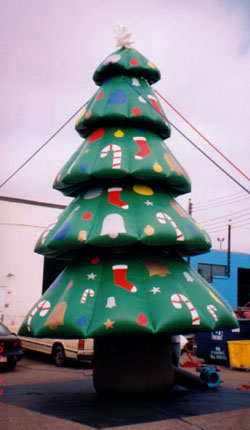 Christmas Tree holiday inflatables for sale or rent.