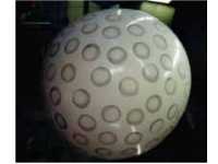Golfball balloon - golfball shape helium balloon